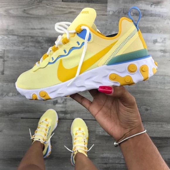 Nike Shoes - Nike React Element 55 Yellow